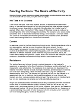 dancing electrons lesson worksheet electricity vocabulary activity