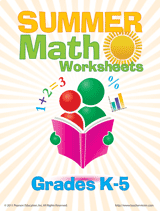 summer math worksheets printable k 5th grade teachervisioncom