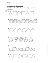 geometry patterns in geometry gr 4 printable 4th