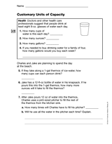 Customary Units of Capacity (Gr. 5)