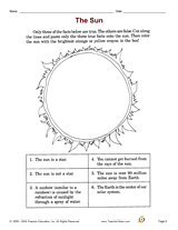 The Sun Printable (2nd - 3rd Grade) - TeacherVision.com