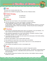 A Timeline of Events Printable (1st - 2nd Grade) - TeacherVision.com
