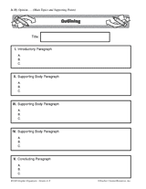 Five paragraph essay blank outline