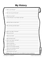 my history printable 3rd 5th grade teachervisioncom