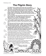 The Pilgrim Story (Colonial Times Printable, 3rd-5th Grade