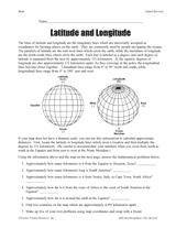 Longitude  geography    pdf TeacherVision.com 8th grade Grade)  Printable Geography 5th (5th worksheets