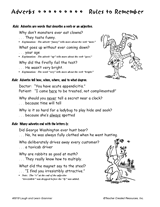 Adverbs Printable (4th - 6th Grade) - TeacherVision.com
