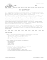 Rain Forest Reading Passage &amp; Comprehension Questions | Science, Gr. 5 &amp; 6 - TeacherVision.com