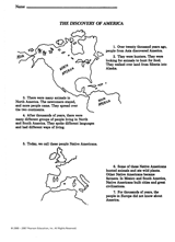 The Discovery of America Printable (2nd - 5th Grade) - TeacherVision.com