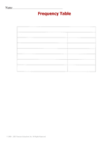 Frequency Table Printable (1st - 12th Grade ...
Blank Frequency Table