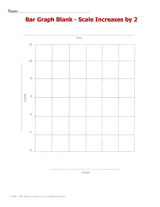 Bar Graph Blank - Scale Increases by 2 Printable (1st - 12th Grade ...