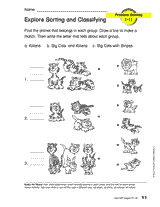 Sorting and Classifying Printable (Pre-K - 2nd Grade) - TeacherVision.com