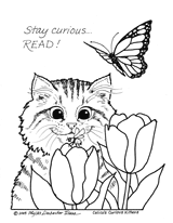 calico cat coloring pages - photo #8