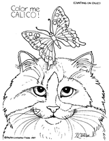 Calico's Curious Kittens Coloring Activity 2 Printable (Pre-K - 1st