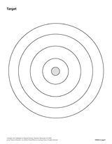 Blank Target Printable - Chemistry - TeacherVision