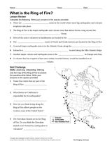 Geography of disasters Printable  the worksheets Natural  Is What Disasters &  Fire? geography Ring natural