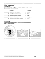 What Is a Glacier? Earth Science Printable (6th-12th Grade