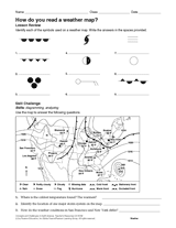 to students challenge questions map, map weather answer use a  will about answers weather worksheet weather