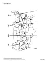 in grade worksheet 6 time U.S. Zones zones Time the