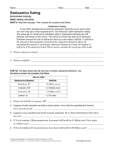 new york radiocarbon dating worksheet