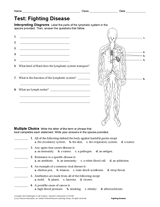 Test: Fighting Illness & Disease (Science Printable, Grades 6-12