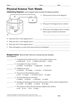 Physical Science Test: Metals Printable (6th - 12th Grade ...