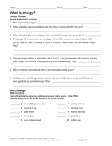 Potential and Kinetic Energy Review Images - Frompo