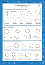 Naming Polygons - Math Practice Worksheet (Grade 4) - TeacherVision.com