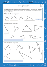 Congruency - Math Practice Worksheet (Grade 4) - TeacherVision.com