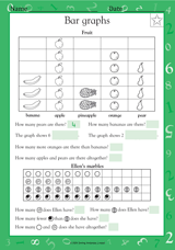 picture graphs ii math practice worksheet grade 1 teachervisioncom