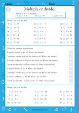 Choosing the Operation: Multiply or Divide? IV - Math Practice