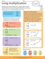 Long Multiplication - Examples and Practice Problems (2nd-4th Grade ...