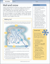 Activities Hail And Snow Printable Grades 3 6 Teachervision Com