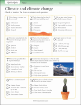 Quick Quizzes: Climate & Climate Change Printable (Gr. 3-6 ...