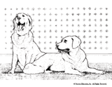 Golden Retriever Valentine Coloring Pages 2