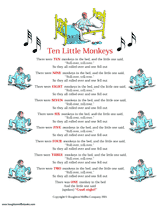 Curious George ''Ten Little Monkeys'' Song