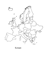 Map of Europe Printable (Pre-K - 12th Grade) - TeacherVision.com