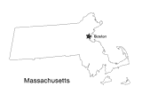 Massachusetts State Map With Capital Printable Pre K Th Grade Teachervision Com