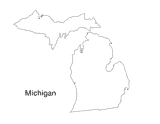 Michigan State Map Printable (Pre-K - 12th Grade) - TeacherVision.com