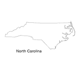 North Carolina State Map Printable (Pre-K - 12th Grade) - TeacherVision.com