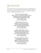 Christmas Song Lyrics The First Noel Printable - FamilyEducation.com