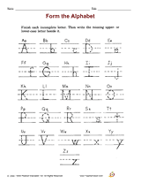 Letter Tracing | Alphabet Worksheet - TeacherVision.com