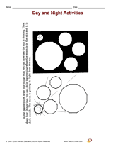 Day and Night Activities Printable (2nd - 3rd Grade) - TeacherVision.com