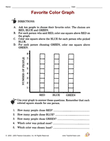 Favorite Color Graph Printable (2nd - 3rd Grade) - TeacherVision.com