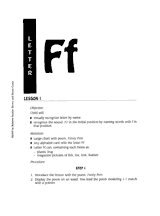  Letter Ff  Alphabet  Lesson Activity Pre K 1 