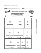 Small Object Scavenger Hunt - Measurement Worksheet (3rd–6th Grade