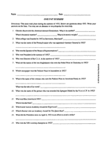 One Fat Summer Worksheet Printable (4th - 8th Grade) - TeacherVision.com