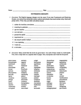 Wuthering Heights Worksheet Printable (7th - 8th Grade) - TeacherVision.com