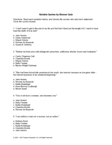 Notable Quotes by Women Quiz for Teachers (Grades 6-12 