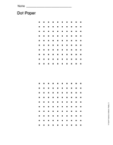 Dot Paper Printable (1st - 5th Grade) - TeacherVision.com